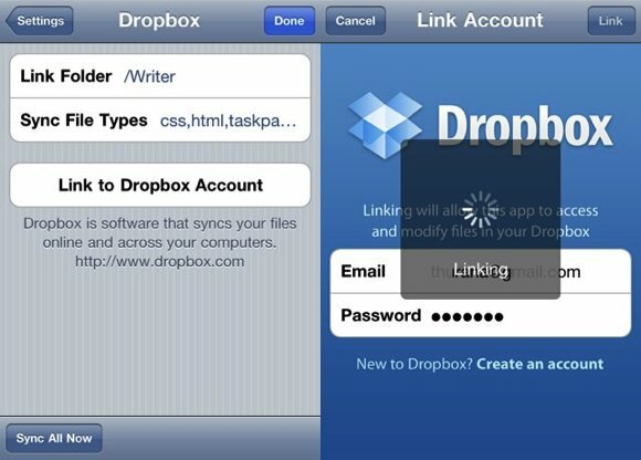 συγχρονισμός dropbox