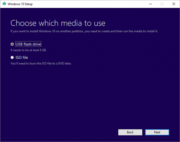 Εργαλείο δημιουργίας Windows 10 Media