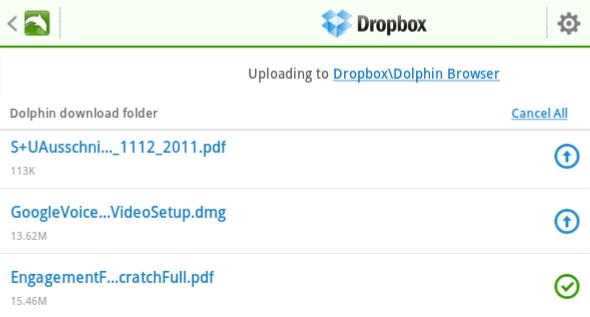 εφαρμογή dropbox για Android