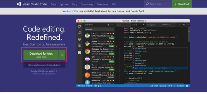 κατεβάστε το visual studio code mac