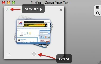 διαχείριση της καρτέλας firefox