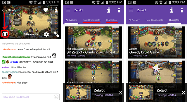 twitch-android-app-βίντεο