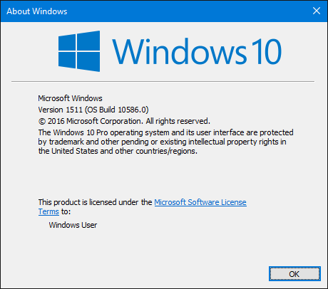 Έκδοση 1511 των Windows 10