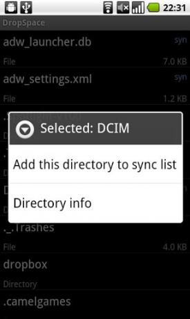 αρχειοθήκη κάρτας Android Sync sd