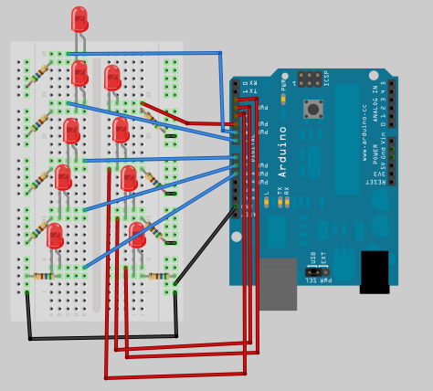 χριστουγεννιάτικα φώτα arduino