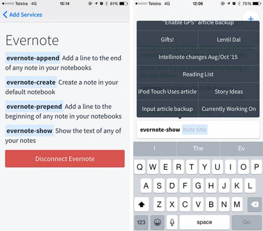 Η είσοδος είναι μια γραμμή εντολών iPhone για Evernote, Gmail και πολλά άλλα inputevernote