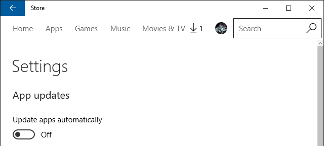 Αυτόματες ενημερώσεις εφαρμογών για τα Windows Store