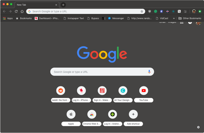 Θέμα Chrome Mojave