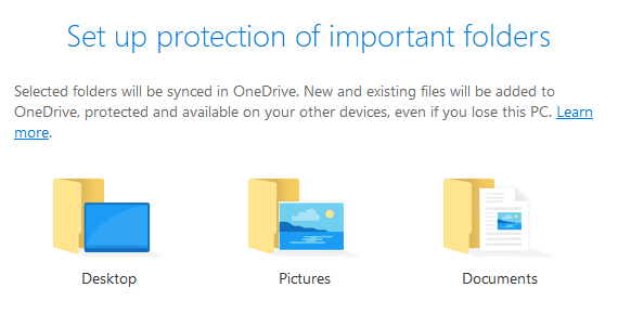 onedrive προστασία φακέλου