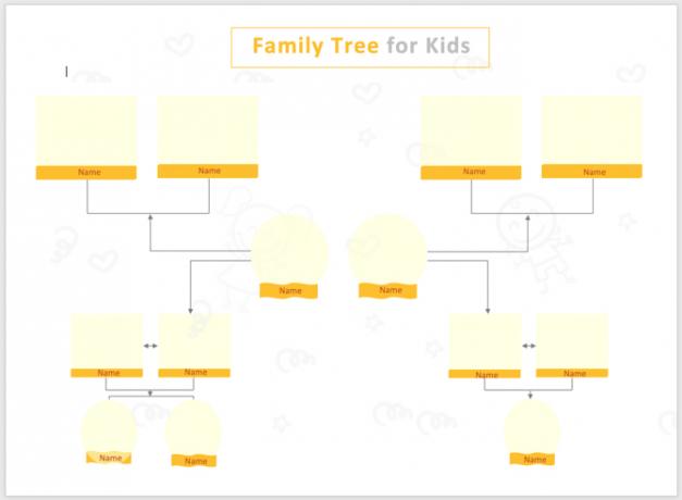 Πρότυπο οικογενειακού δέντρου Photo-TemplateNet