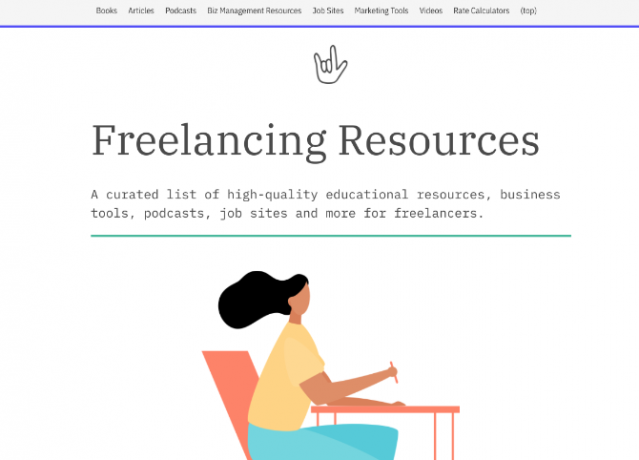 We Freelancing είναι μια επιμελημένη λίστα βιβλίων, podcast, άρθρων, εφαρμογών και άλλων πόρων για ελεύθερους επαγγελματίες