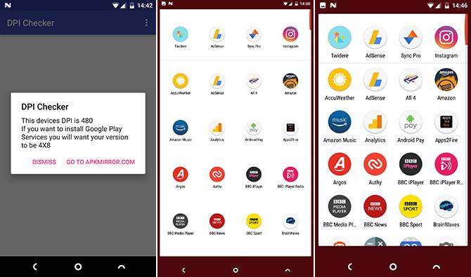 πυκνότητα εικονοστοιχείων Android
