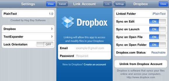 χρησιμοποιώντας το dropbox