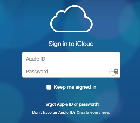 icloud σύνδεση
