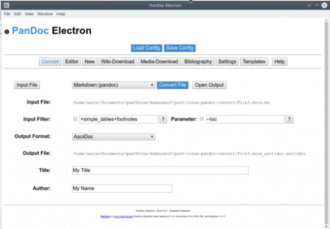 pandoc μετατροπή pandocelectron ui