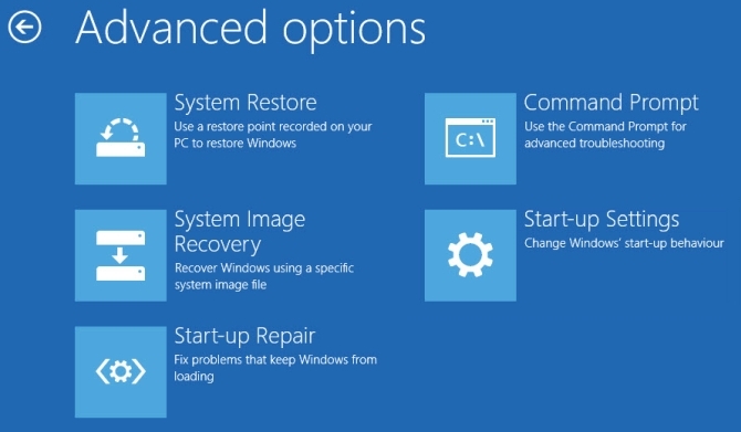 Windows 10 προηγμένες ρυθμίσεις εκκίνησης