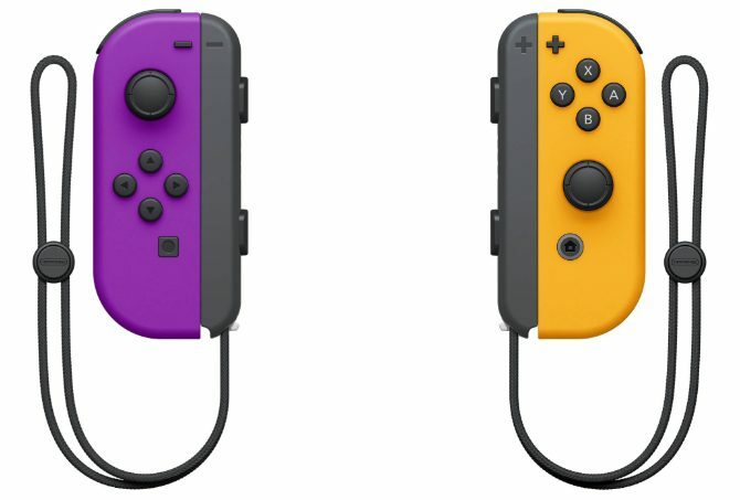Nintendo Purple και Orange Joy-Cons