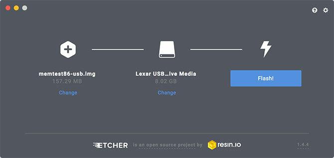 Δημιουργία εκκίνησης USB με Etcher