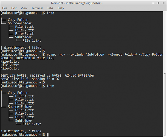 Εξαίρεση φακέλου rsync