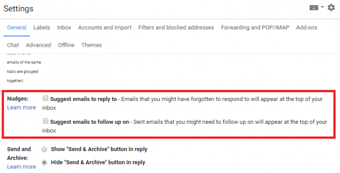Τι είναι το Nudge στο Gmail; Και πώς να το ενεργοποιήσετε και να απενεργοποιήσετε το gmail nudge 670x341