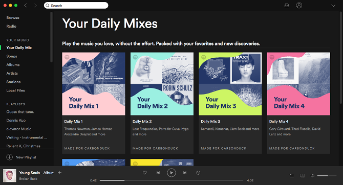 Πώς να αποτρέψετε το Spotify από τη σπατάλη δίσκου Επισκόπηση διεπαφής spotify