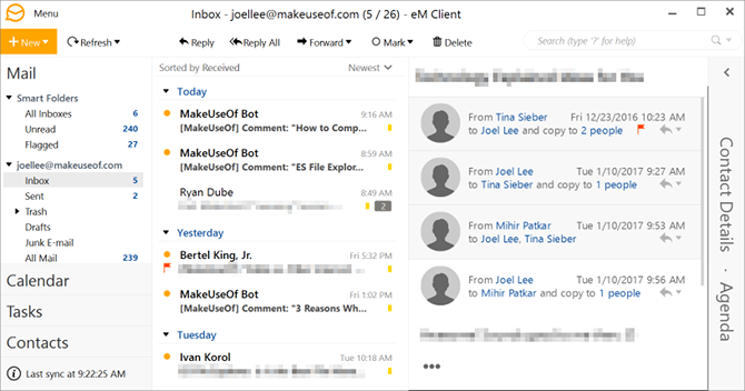 eM Client screenshot