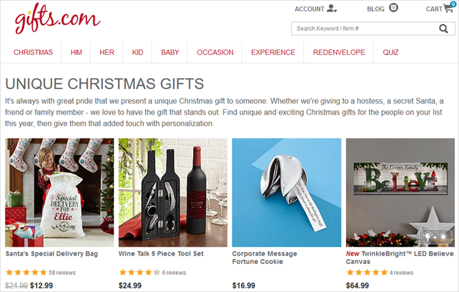 ιστότοποι αγοράζουν μοναδικά χριστουγεννιάτικα δώρα για όλους