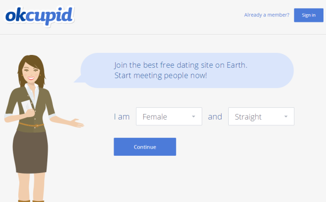 OKCupid Σύνδεση