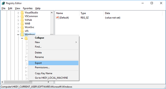 windows-registry-tweaks-backup-export