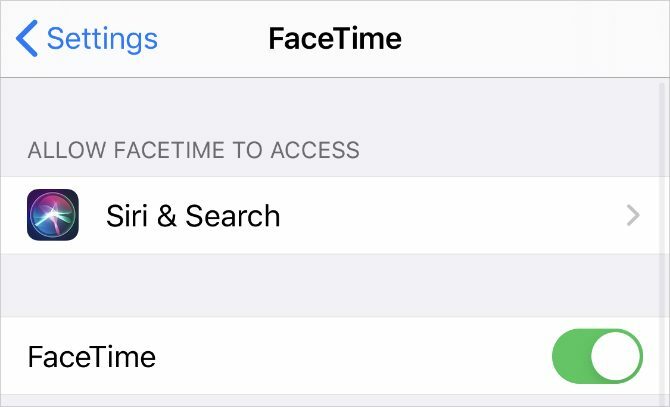 Ρυθμίσεις FaceTime στο iPhone