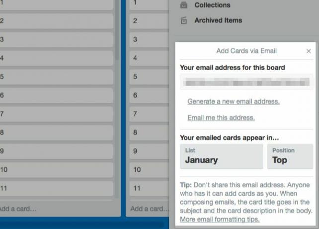 πώς να χρησιμοποιήσετε το trello - δημιουργήστε μια κάρτα μέσω email