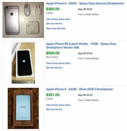 iPhone που πωλούνται στο eBay Τιμές