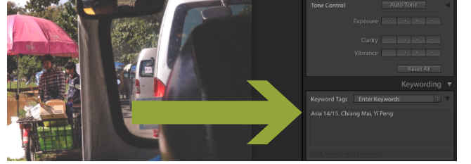 Λέξεις-κλειδιά στο Lightroom