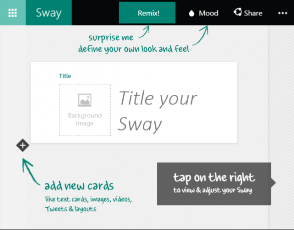 Microsoft Sway Preview New Sway