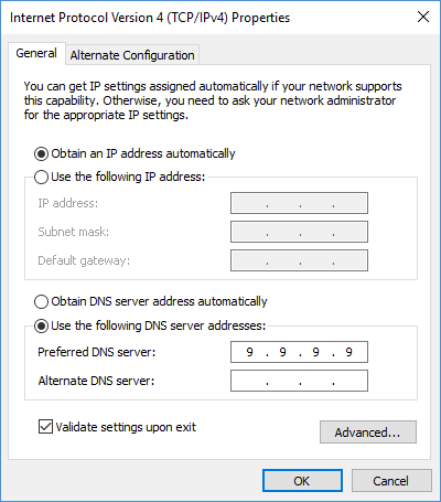 quad9 dns εναντίον opendns