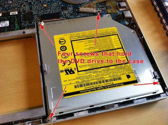 macbook pro swap dvd drive