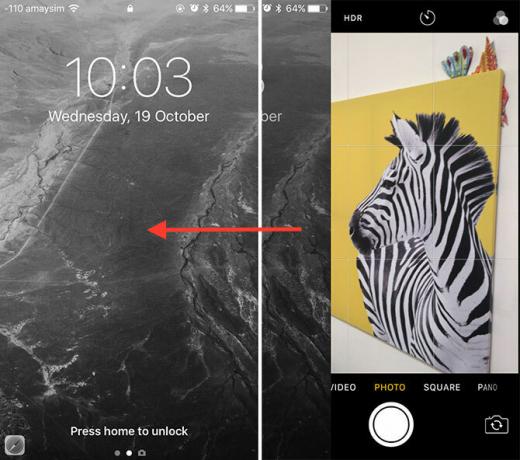 Κλείδωμα οθόνης κάμερας iOS 10