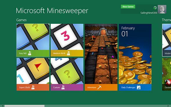 minesweeper παράθυρα