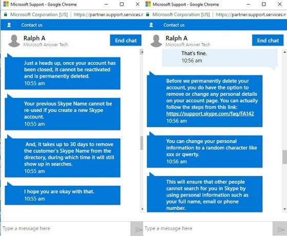 skype delete screenshot