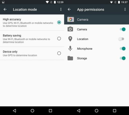 Στιγμιότυπο οθόνης Android-Τοποθεσίας