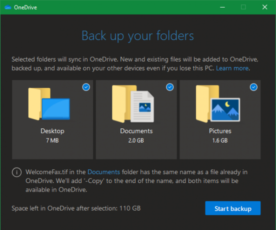Φάκελοι Backup OneDrive