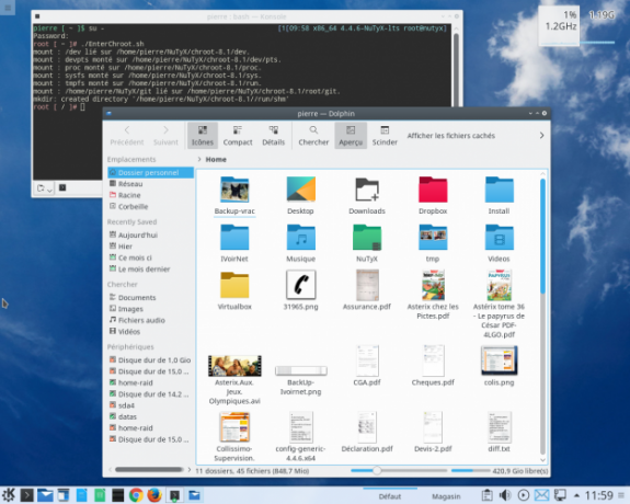 Το KDE λειτουργεί με Nutyx