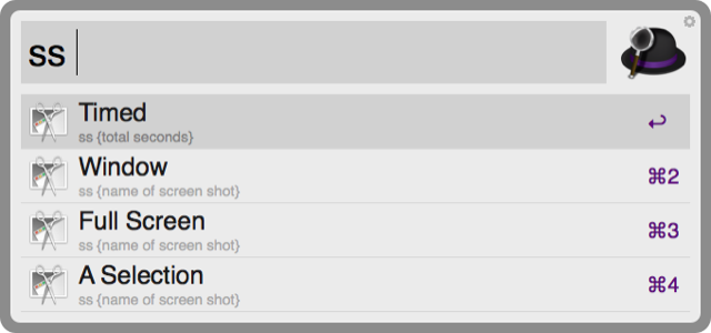 Screenshots Alfred