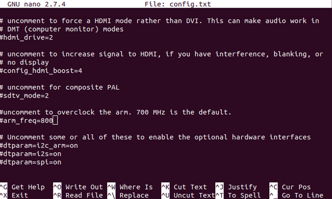 Επεξεργαστείτε το config.txt στο Raspberry Pi