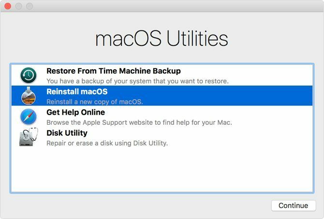 Επανεγκαταστήστε το macOS από βοηθητικά προγράμματα