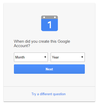 κρίσιμο βήμα ανάκτησης λογαριασμού google
