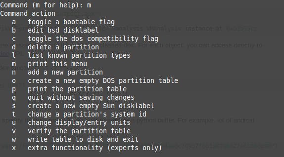 muo-linux-fdisk-εντολές