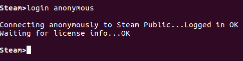 steamcmd τερματικό