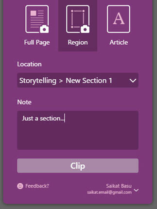 OneNote Clipper