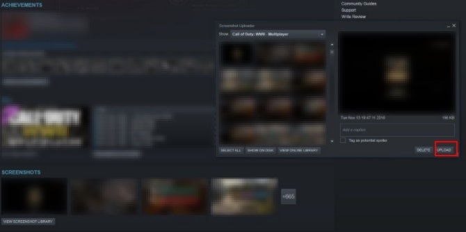 Στιγμιότυπο οθόνης στιγμιότυπου Steam